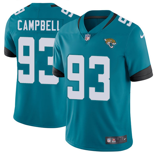 Nike Jaguars #93 Calais Campbell Teal Green Team Color Men's Stitched NFL Vapor Untouchable Limited Jersey